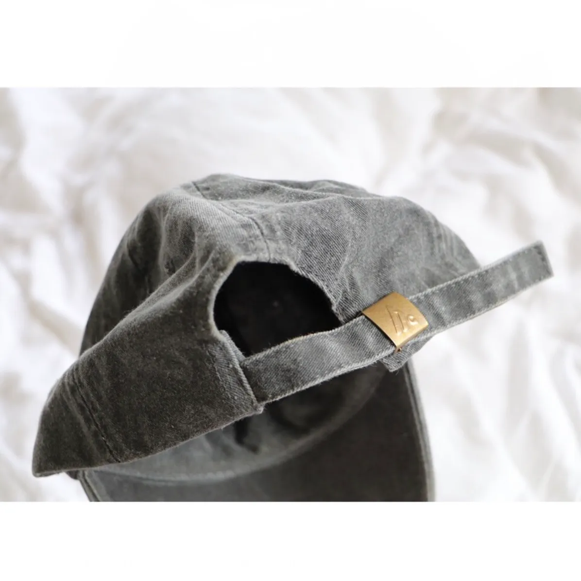 Pigment Dyed Adjustable Baseball Cap Gray - Image 7