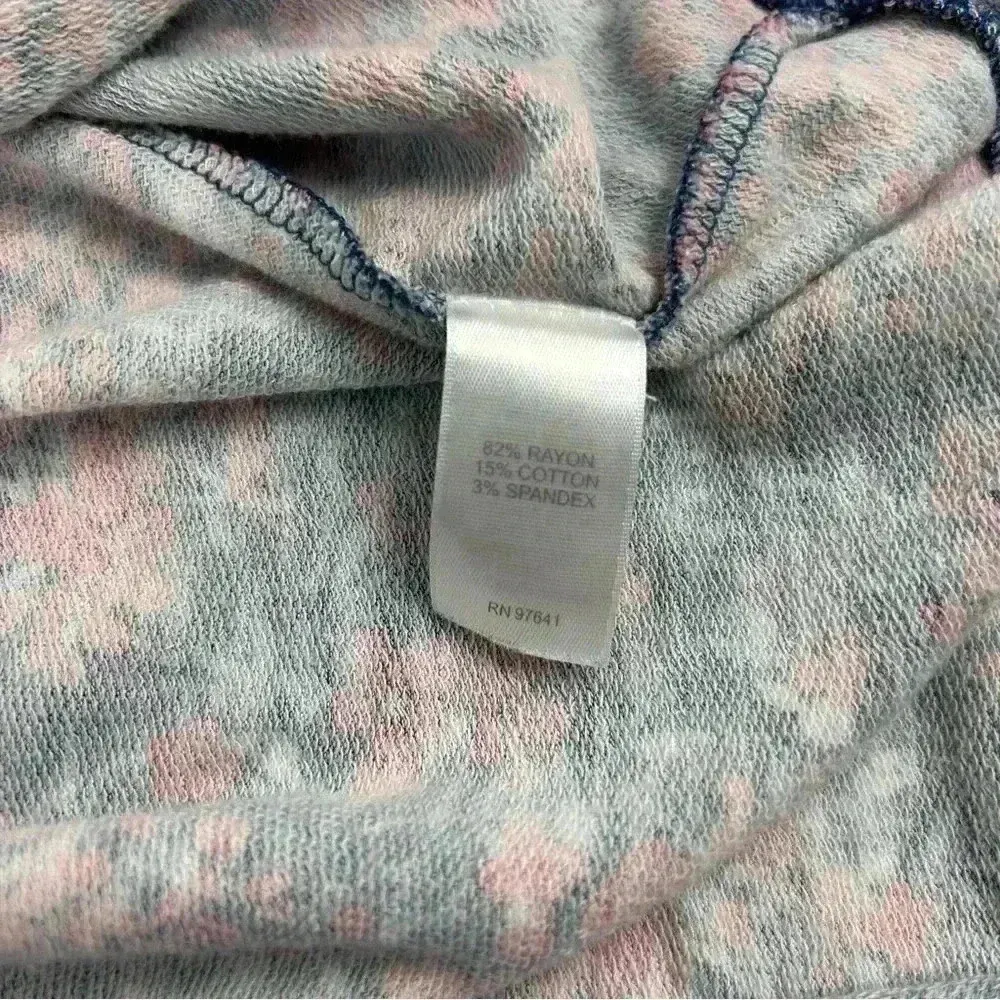 J. Jill Women's Floral Long Sleeve Blouse Blue/pink Size L - Image 7