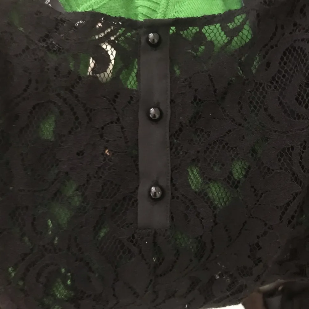 Wyatt Black Lace XS Short Sleeve Top Gothcore wicked sexy sheer alt alternative - Image 6