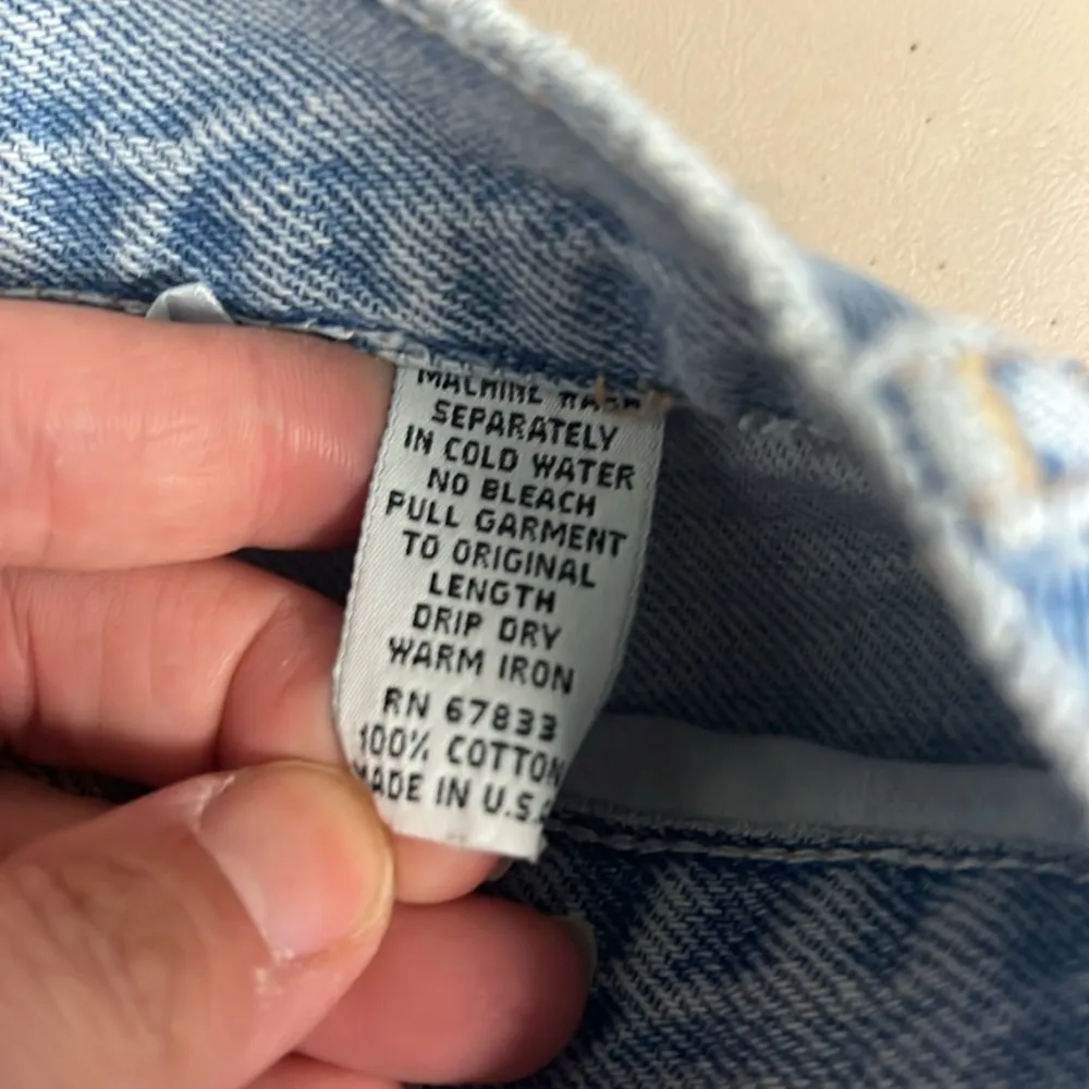 The Beverly Hills Denim Company Layered Look Cut Off Denim Jean Shorts Eyelet Blue Size undefined - Image 6