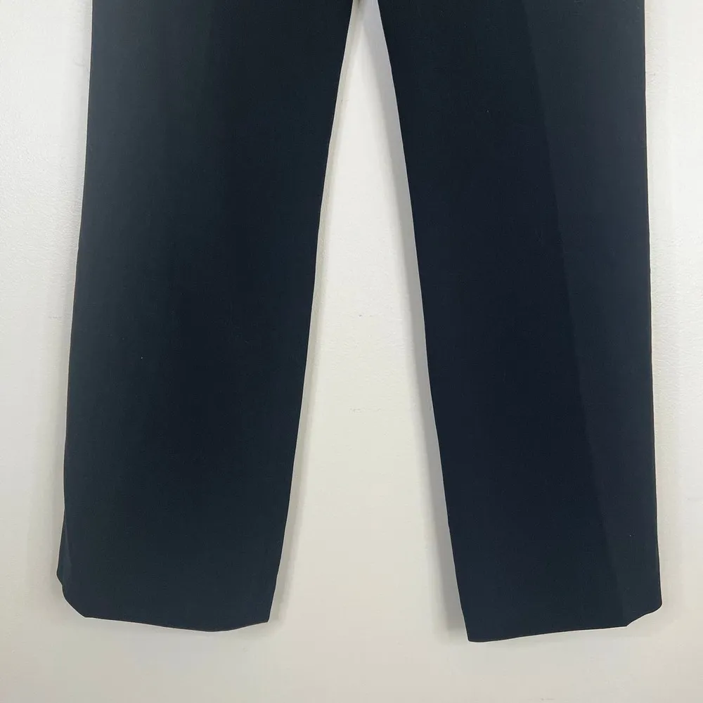 Boston Proper Classic Timless Black Flared Pleated Work Pant Zip Fly Workwear - Image 2