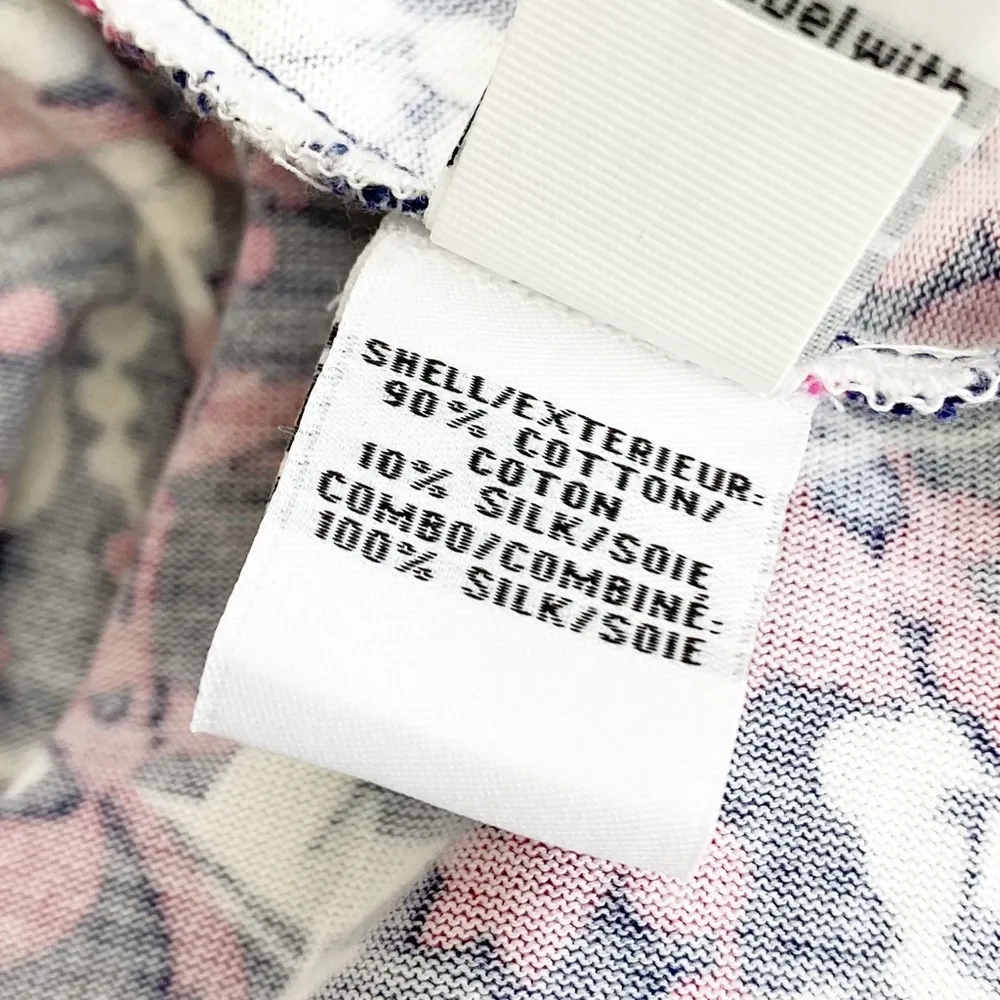 DVF Diane Von Furstenberg Sigourney True Wrap Dress Silk Cotton Floral Blue Pink - Image 12