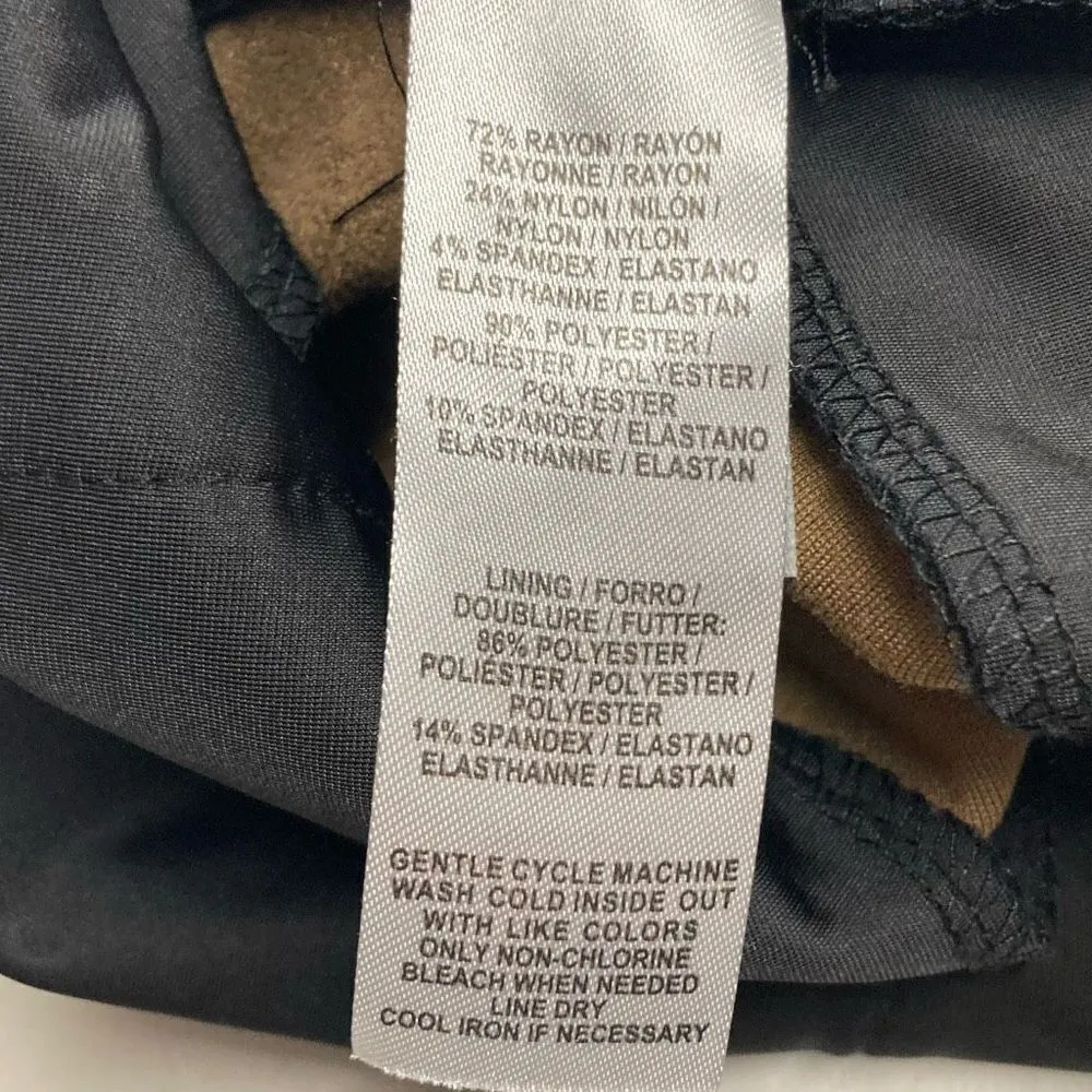 Lysse Women’s‎ Faux Suede High Waist Skinny Leggings Pants Tan Size Small - Image 6