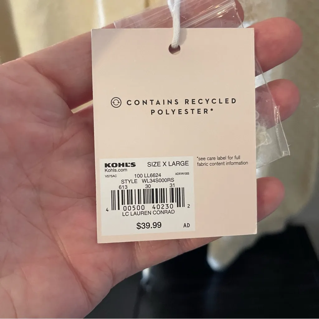 LC Lauren Conrad Soft Cream Cardigan - Image 3