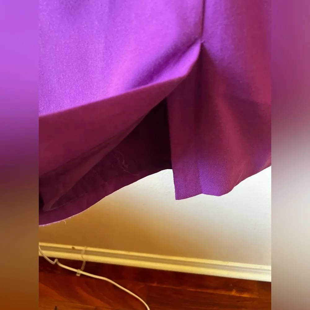 Worthington Women's Dress Solid Purple Sleeveless Sheath Size 4 - Image 5