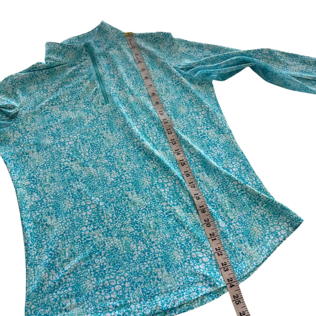 IBKUL Abstract Skin Print Adjustable Length Long Sleeve Golf Polo Pickleball Med White - Image 9