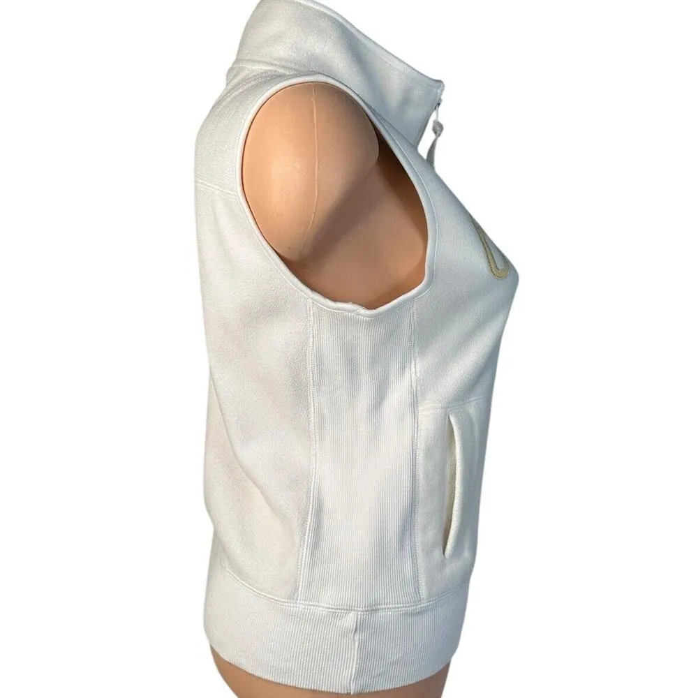 NEW ERA Pittsburgh Penguins NINETEEN 67 Womens White Zip Warm Fleece Vest Size M Size M - Image 6