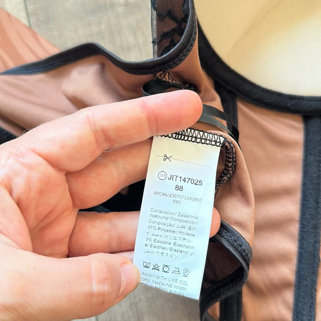 4/$25 NWT SHEIN Lace Bustier Corset Lace-Up Backless Shapewear Sexy Top Sz L - Image 12