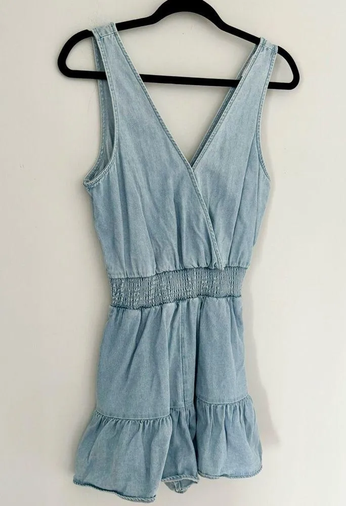 Denim Ruffle Jumper - Image 2