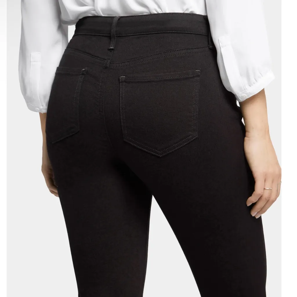 NYDJ Barbara Bootcut Jeans in Black High Stretch Denim Size 2 NWT - Image 3