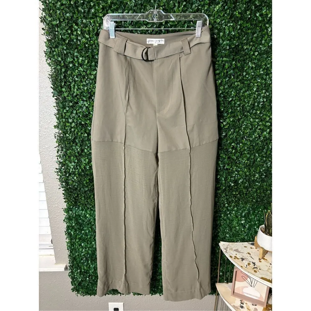 Free People NWOT Sheer Soul High Waisted Trousers Sz 6 - Image 5