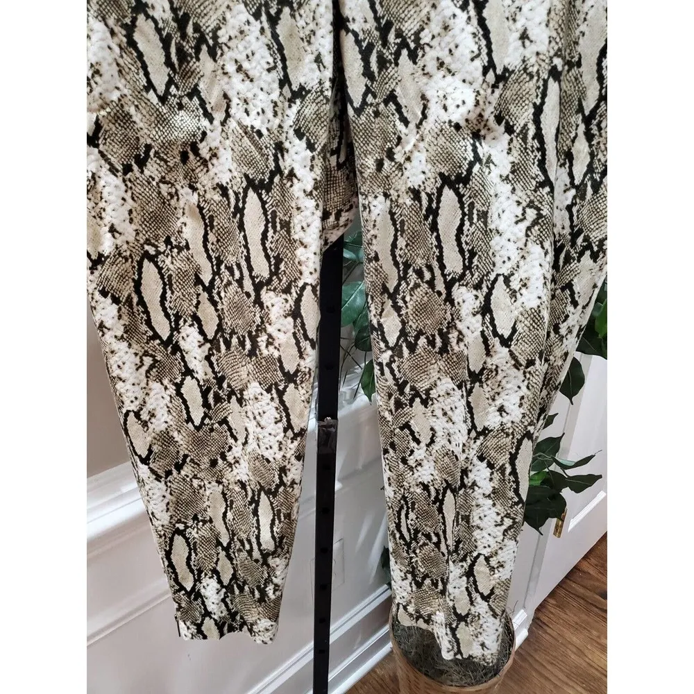 Jones NewYork Snake Print Multicolor Mid Rise Skinny Legs Comfort Waist Pant 16 - Image 3