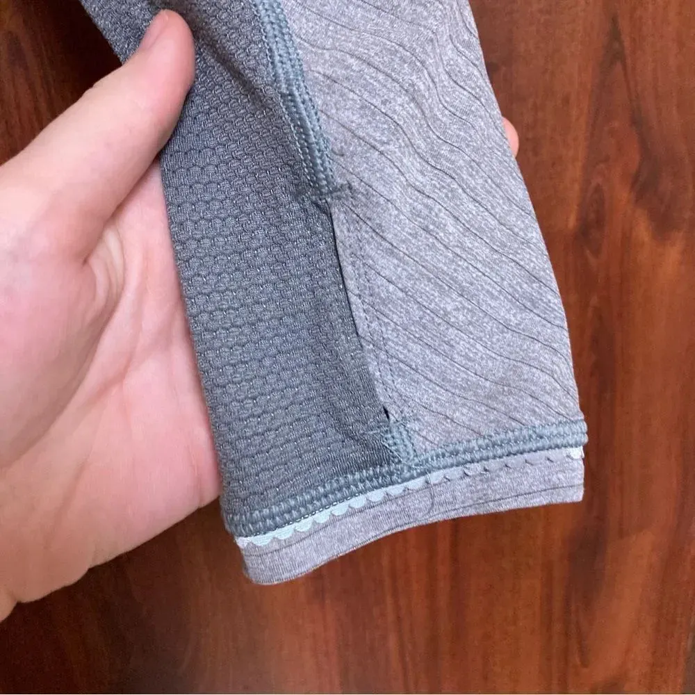 LULULEMON Run for Gold Long Sleeve Shirt Size 6 Gray Heathered Slate - Image 5
