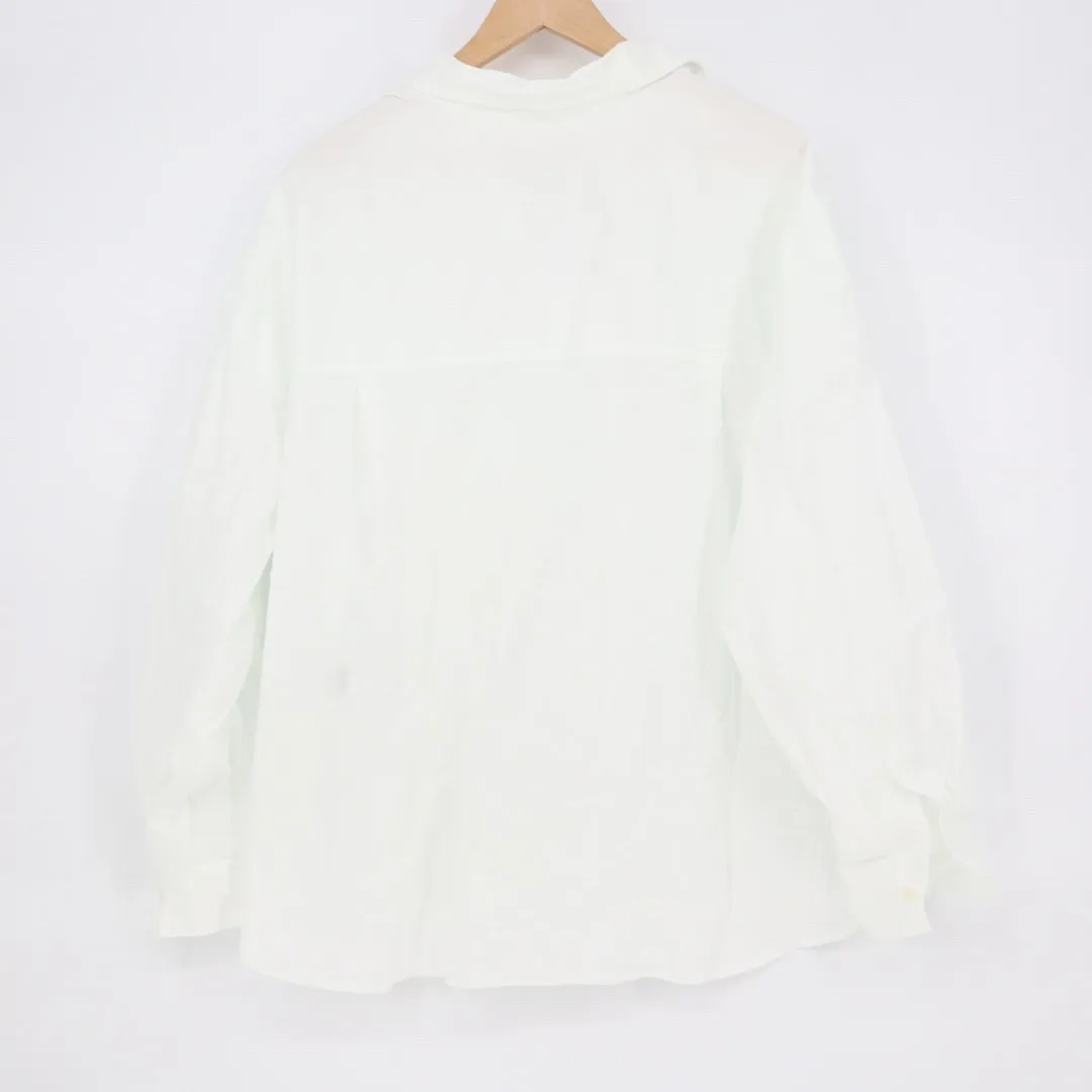 GAP The Big Shirt White Cotton Button Down Long Sleeve Oversized XL - Image 5
