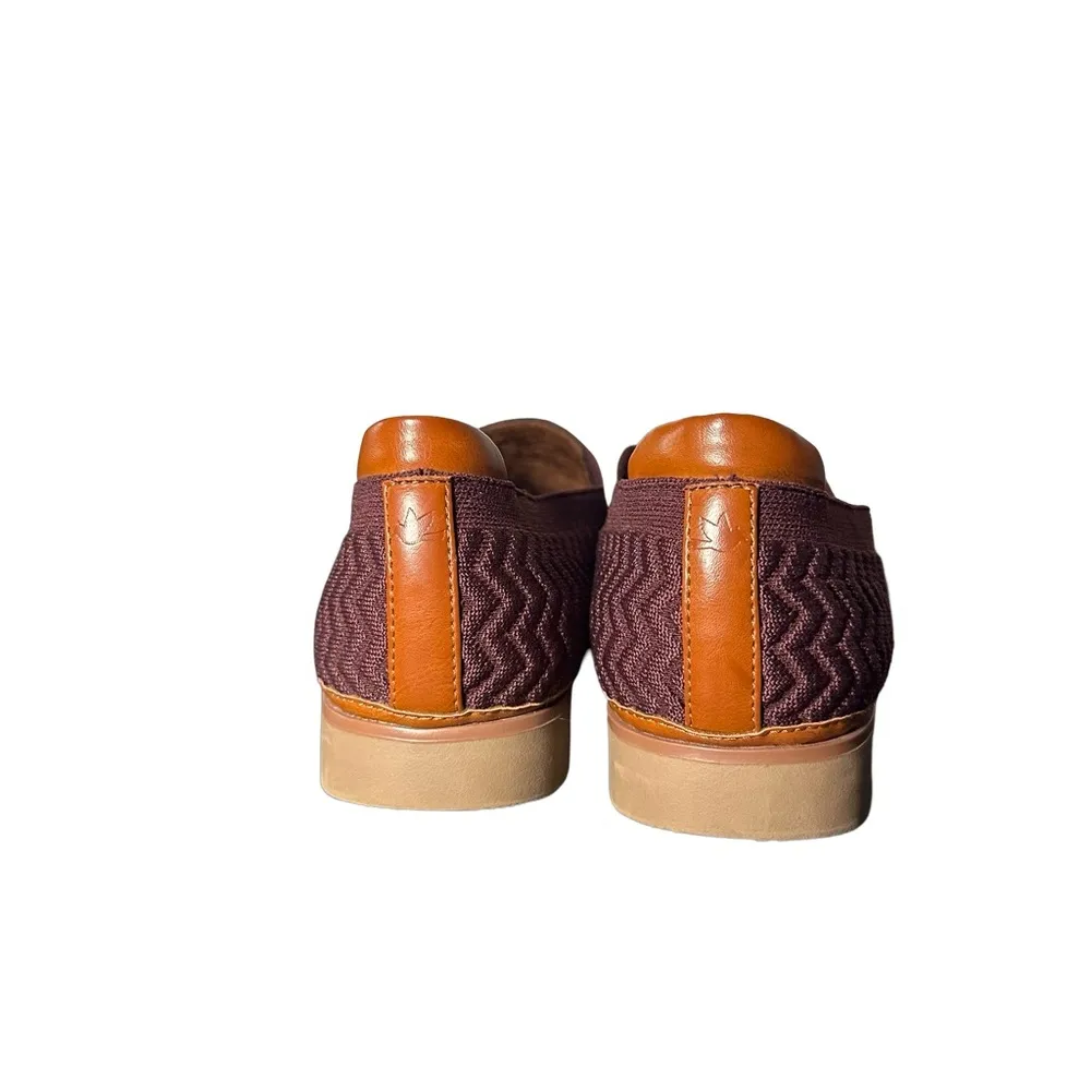 Cobb Hill Womens Camryn Eggplant Purple Slip On Knit Loafers Shoes‎ size 9 Brown - Image 5