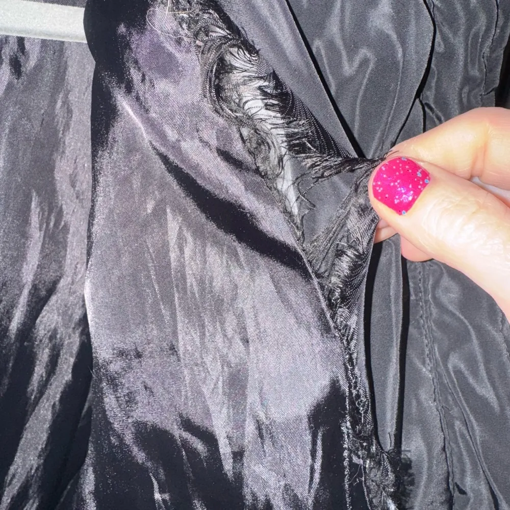 Coat long black Size M - Image 4