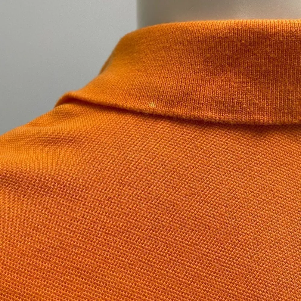 LANDS END ORANGE Polo Mini Dress Sz 6-8 Small - Image 5