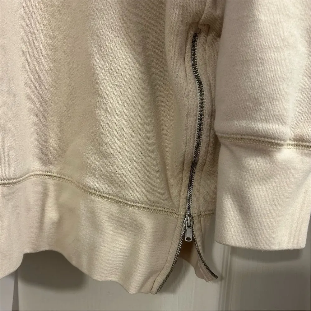 Aerie Women's Oversized Beige Hoodie XL Long Sleeve Casual Relaxed Fit - Image 4