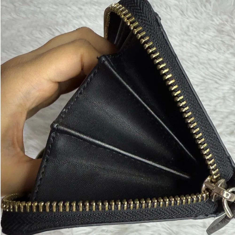 Kate Spade New York Glitter Black ZiP Around Wallet - Image 9