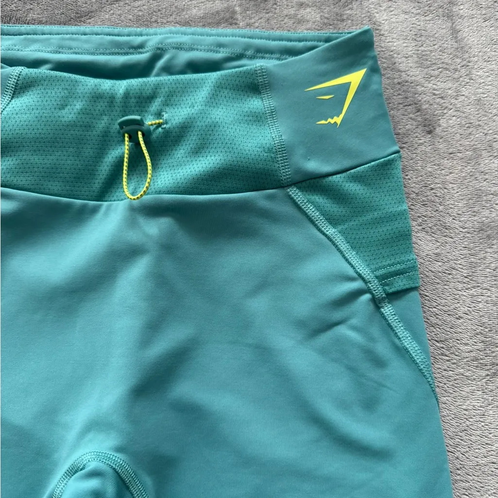 Gymshark Womens Pulse Mesh‎ Teal Training Size Small - Image 4