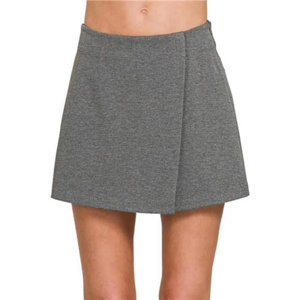 Zenana Outfitters Wrap Front‎ Skort - Image 2