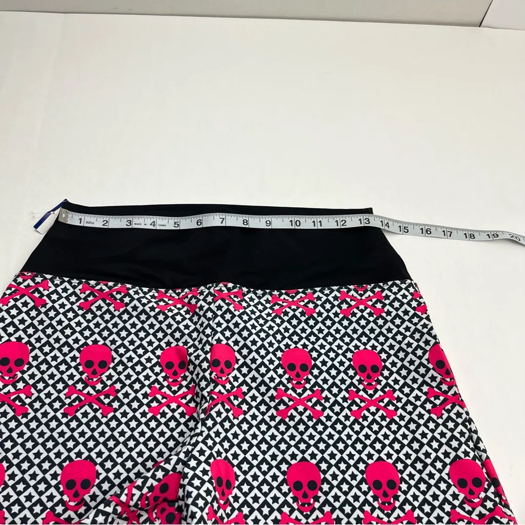 Faye + Florie Pink Skull Star Black Shorts Womens Size‎ Small Athletic NEW - Image 4