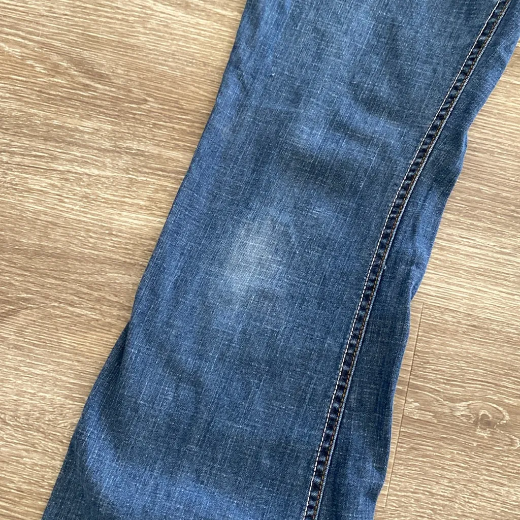 LEI y2k bootcut low rise jeans dark wash 2000s vintage 11 juniors / 6 to 8 Blue - Image 5