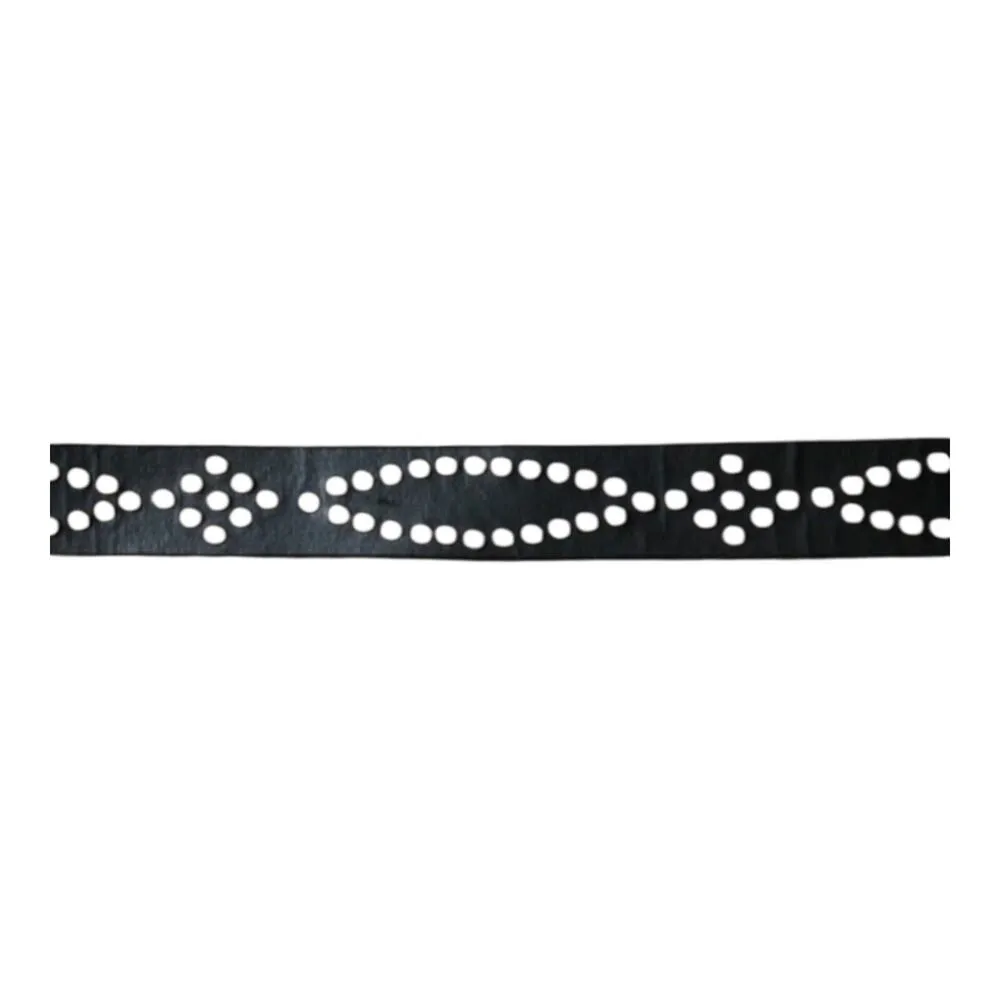 Black Faux Leather Western Belt Rhinestone Studded Bling Buckle Cowgirl Style - Image 13