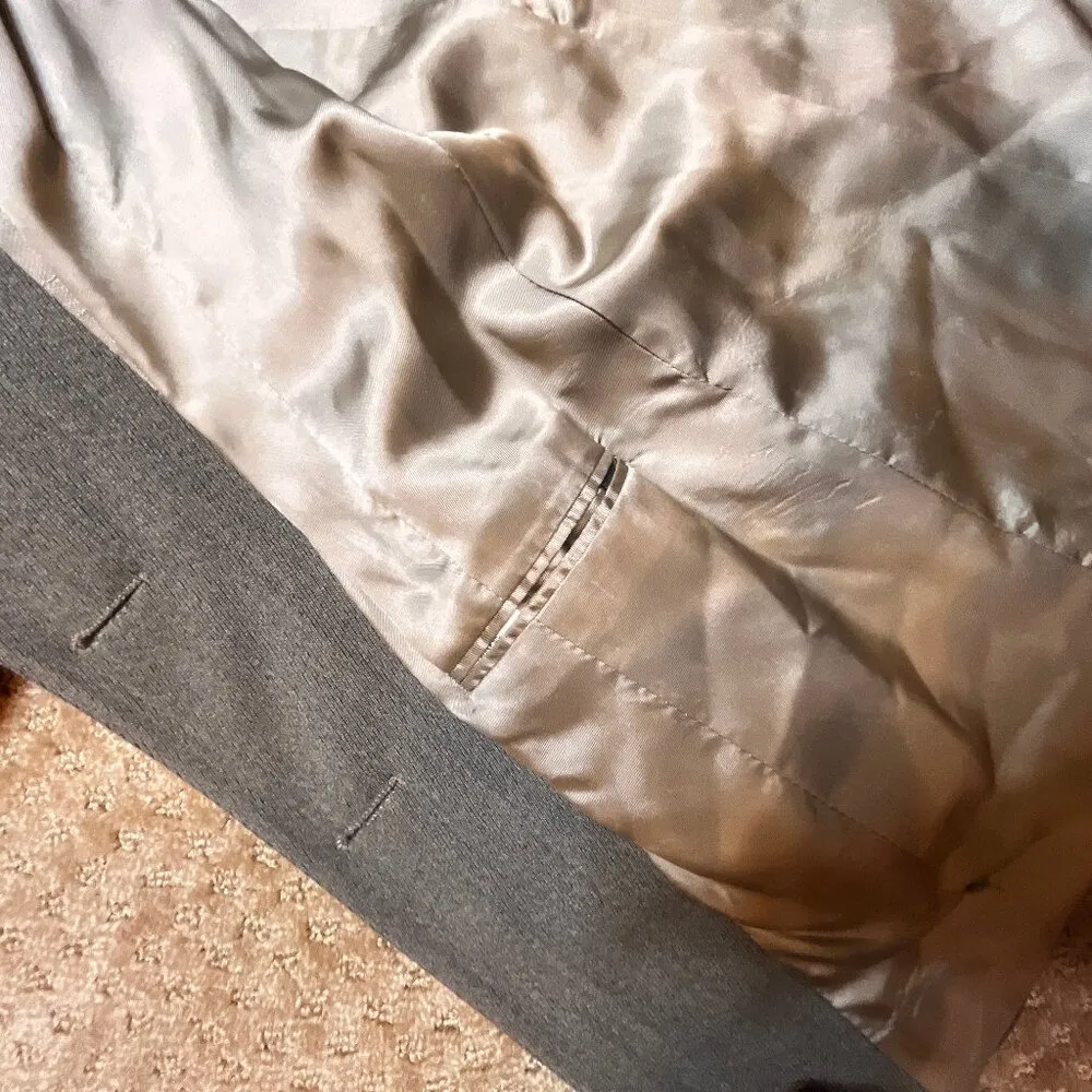 Ann Freedberg Blazer Wool Jacket Blazer SZ 8 Career Work Office Sophisticated Brown - Image 13