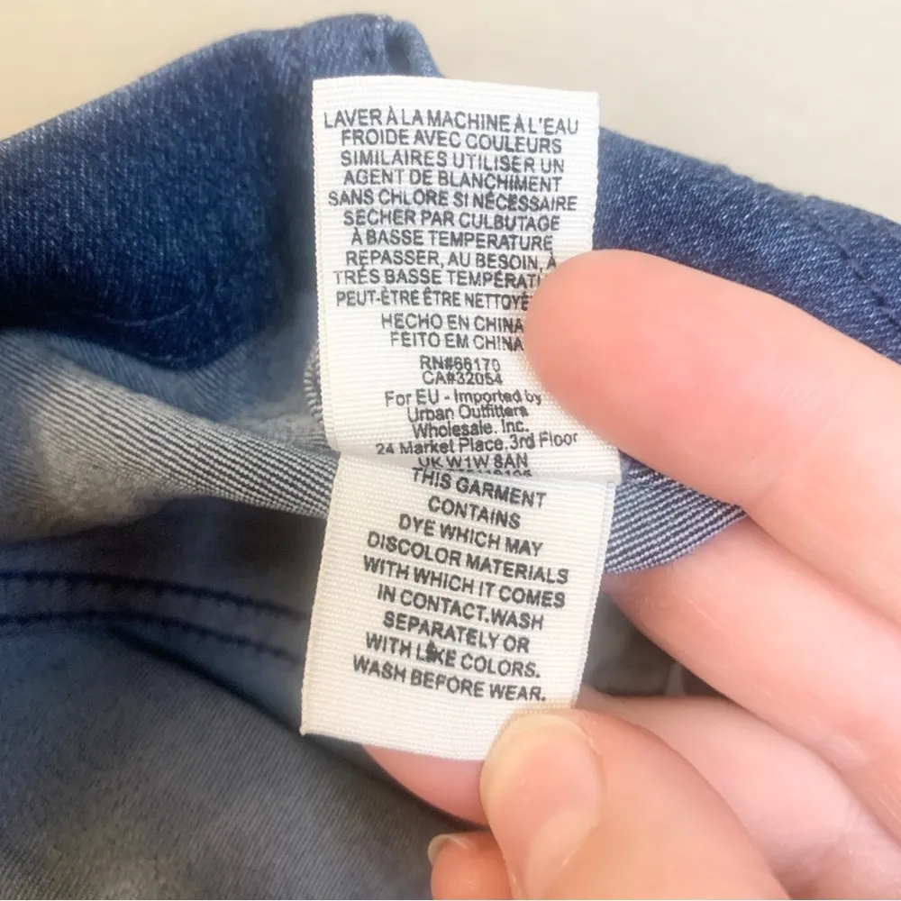 Free People Two Tone Denim Mini Skirt Size 0 - Image 9