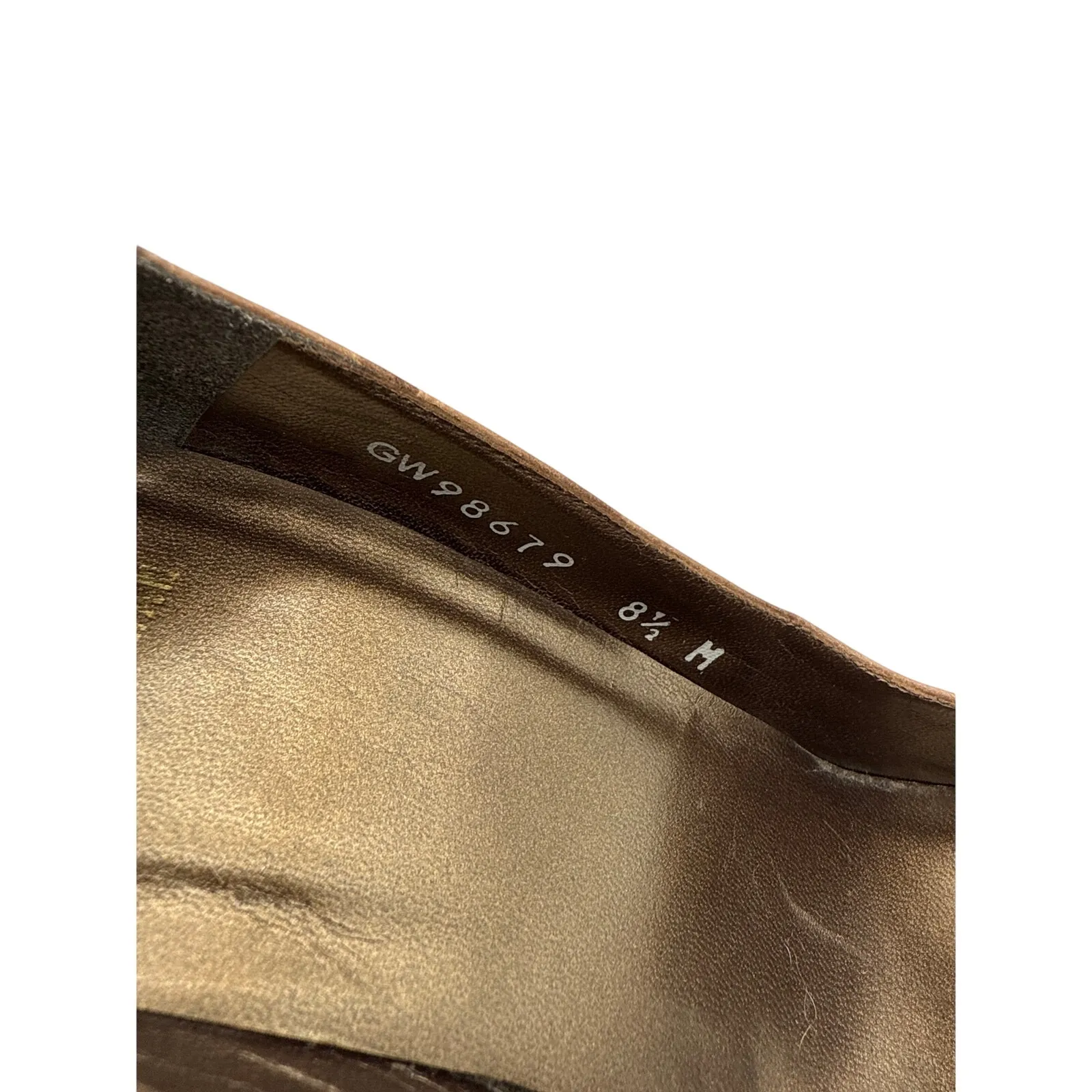 Stuart Weitzman Platform Peep-toe High Heels in Beige Leather Size 8.5 - Image 6