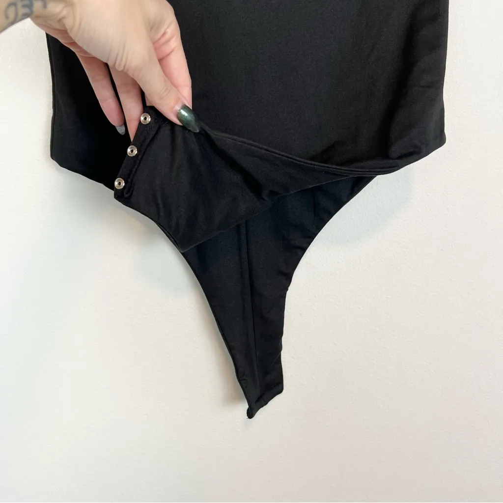 Bumpsuit The Ashley Black 1/2 Sleeve Mock Neck‎ Maternity Bodysuit Size Small - Image 8