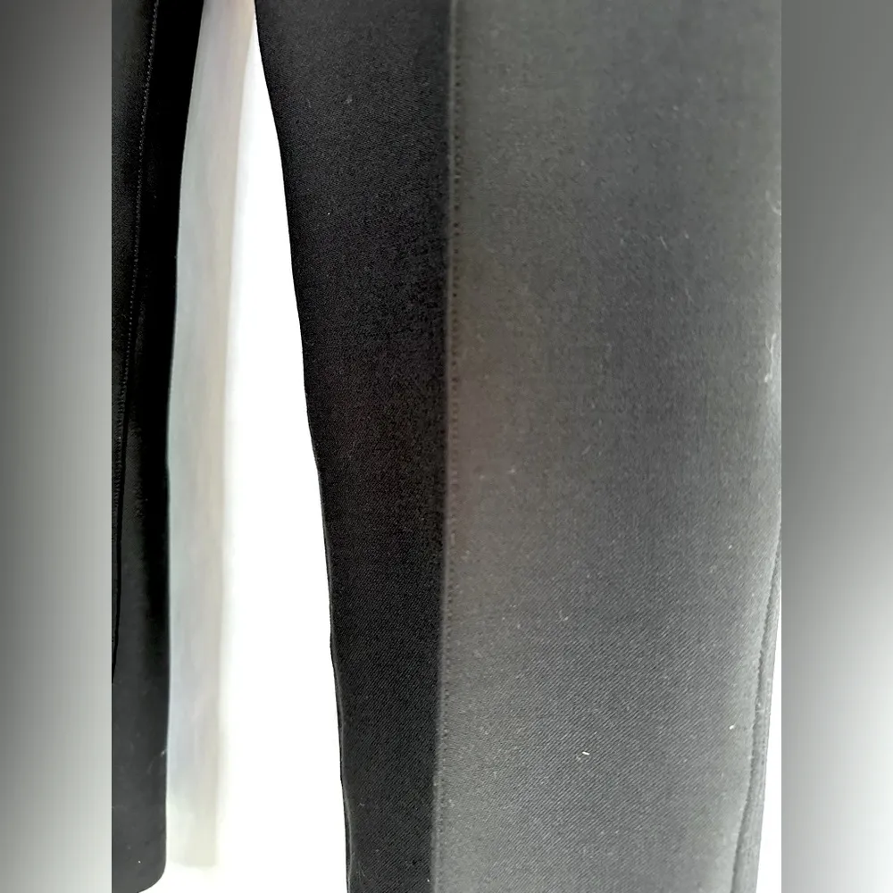 Theory Cardinal Trouser Canton Bistretch Black Dress Pants Front Seam Size 6 - Image 6