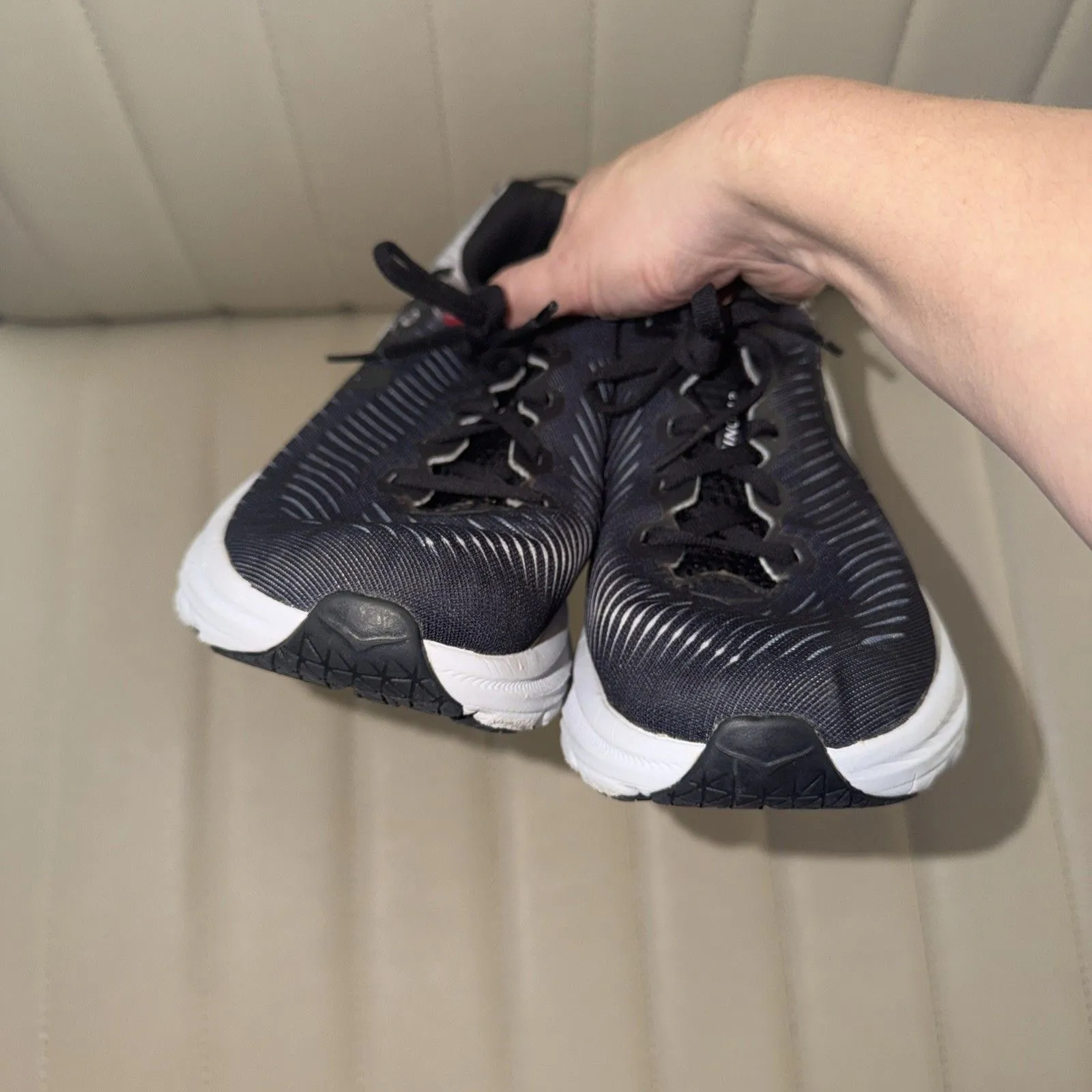 HOKA ONE ONE Womens Rincon 3 Running Shoes (Bellwether Blue/Ceramic, 7B Black Size 7 - Image 3