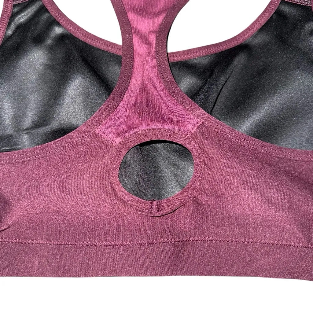 NWT Avia High Support Sports Bra Cushioned Straps Burgundy Women’s XL - Image 5