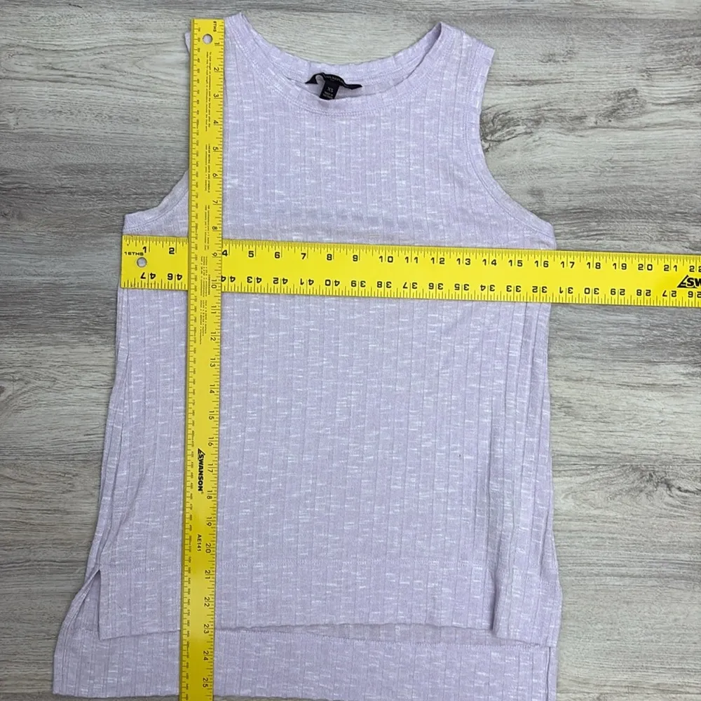 Banana Republic Light Purple Sleeveless Ribbed Knit Tank Top Size XS - Image 9