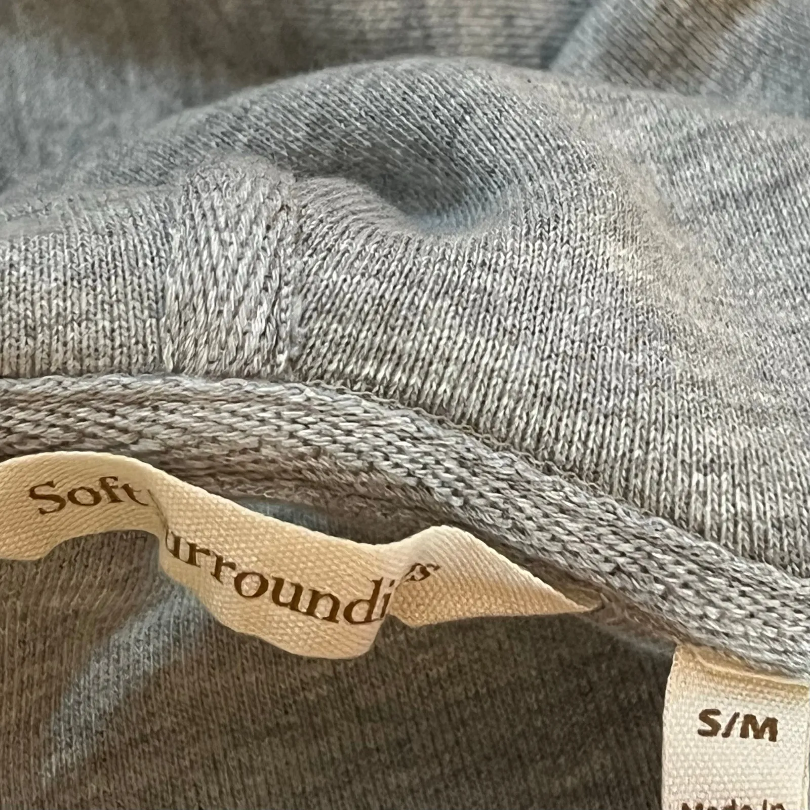 Soft Surroundings Glacier Canyon Excalibur gray Stripe Poncho vest scandi girl - Image 9