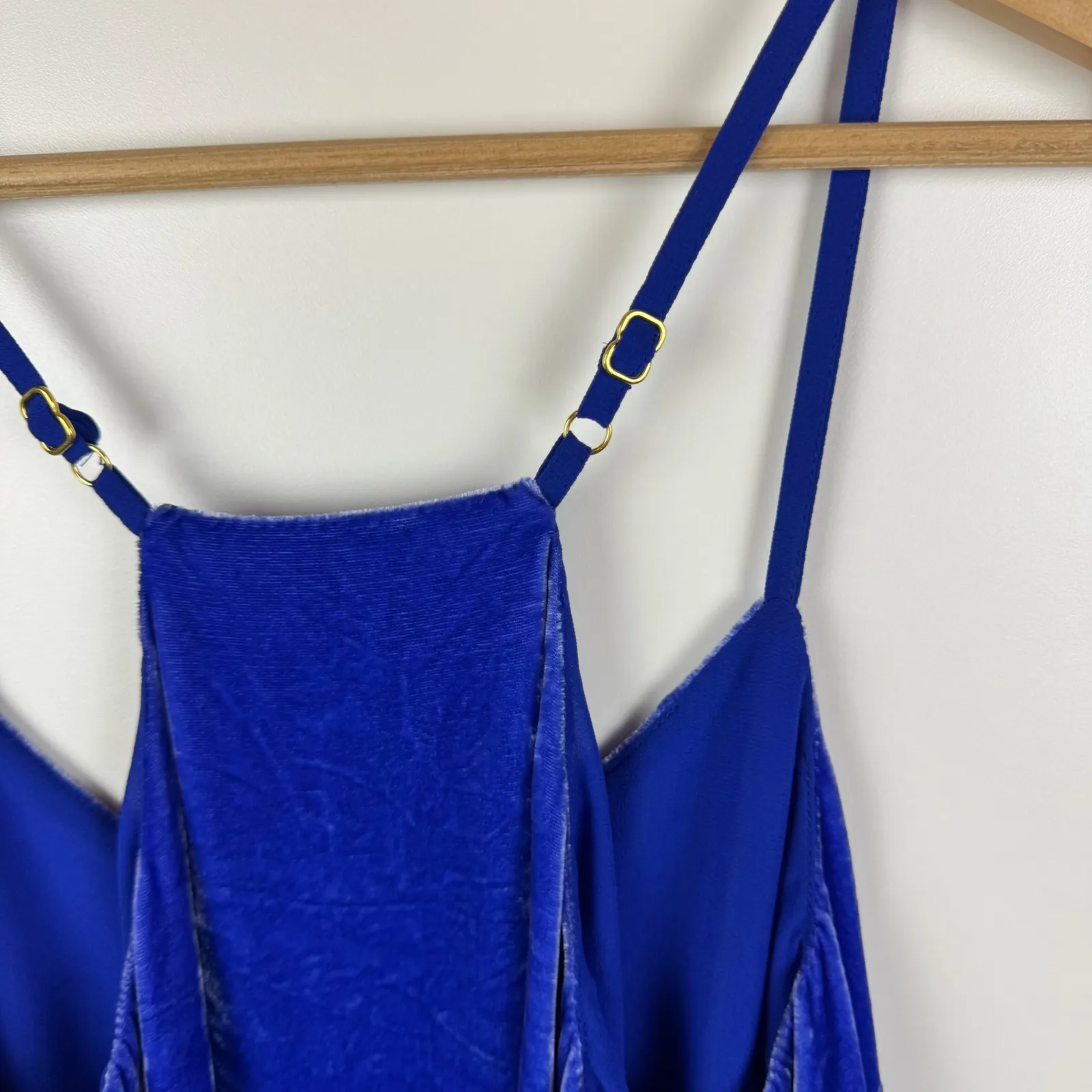 Lilly Pulitzer Dusk Velvet Tank Top in Beckon Blue Size XS Silk Blend Party Soft - Image 3