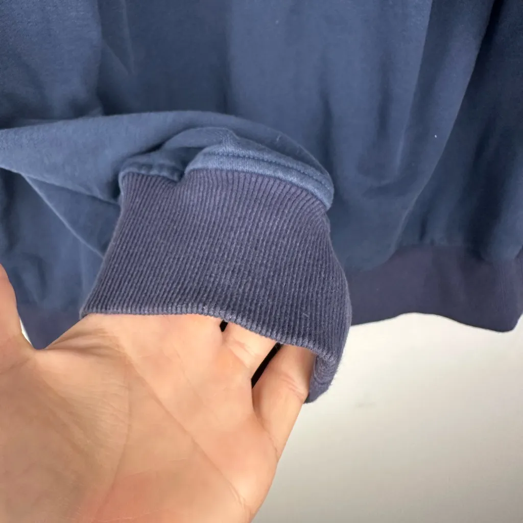 Nap Loungewear Full Zip Oversized Hoodie Sweatshirt Navy Blue Women’s Sz XXS - Image 8