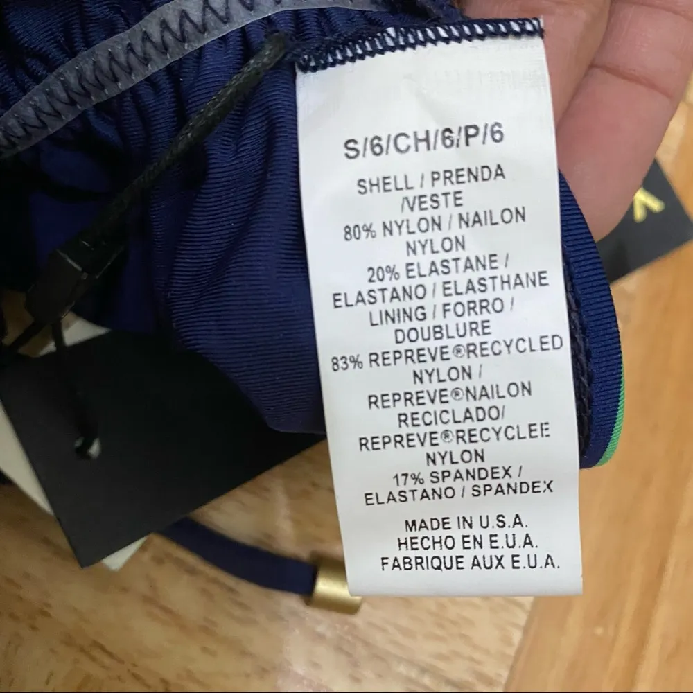 Vitamin A Amahlia Stevens Natalie Miter Sail Stripe Bikini Set S Bottom, L Top - Image 11