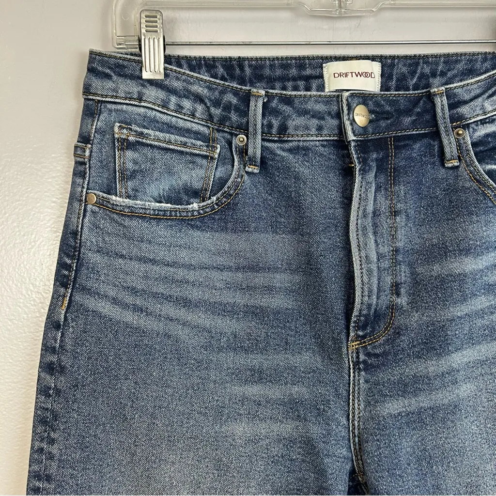 DRIFTWOOD Stella Classic Blue Straight High Waisted Leg Jeans Size 29 - Image 3