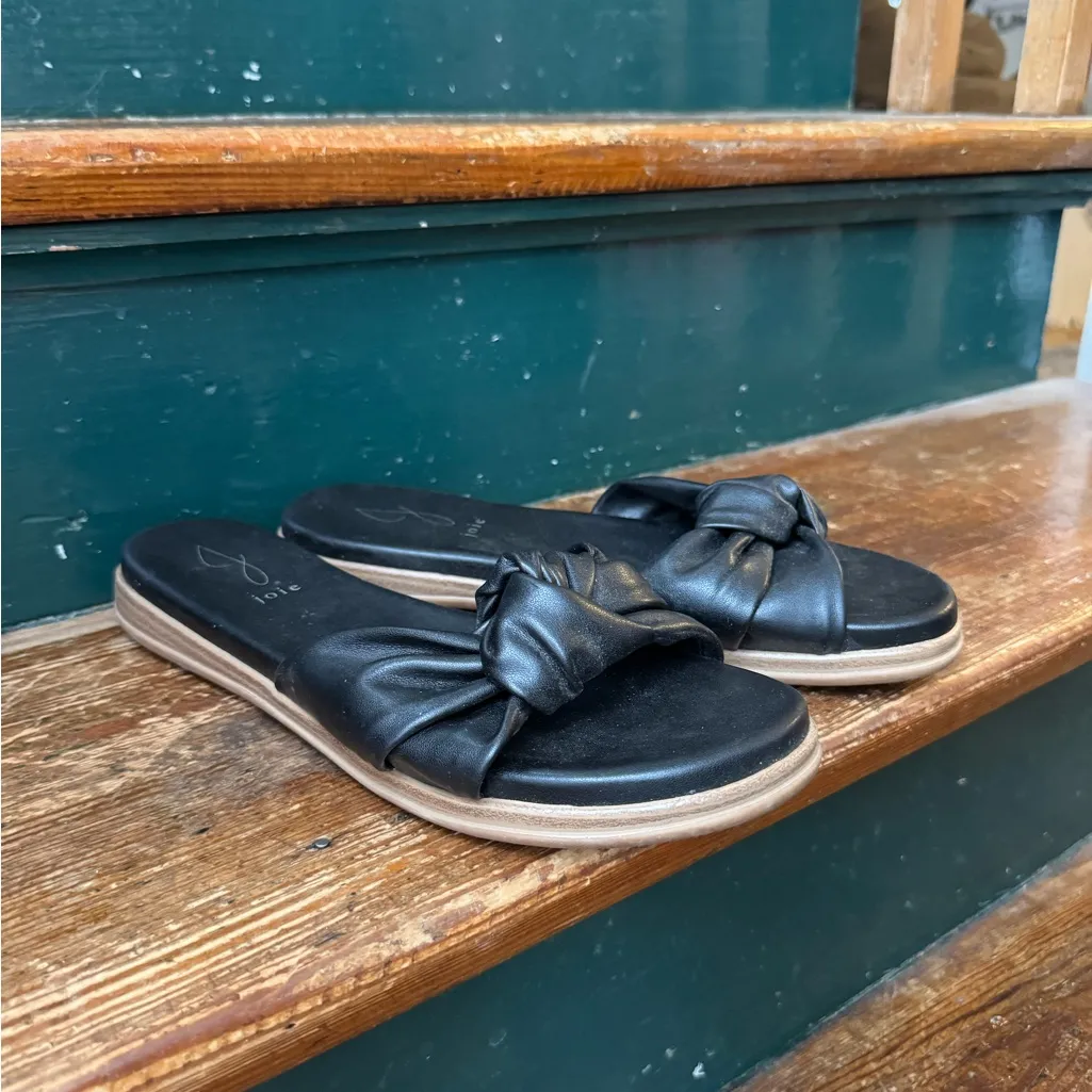 Joie Black Knotted Slide Sandals 9.5 - Image 3