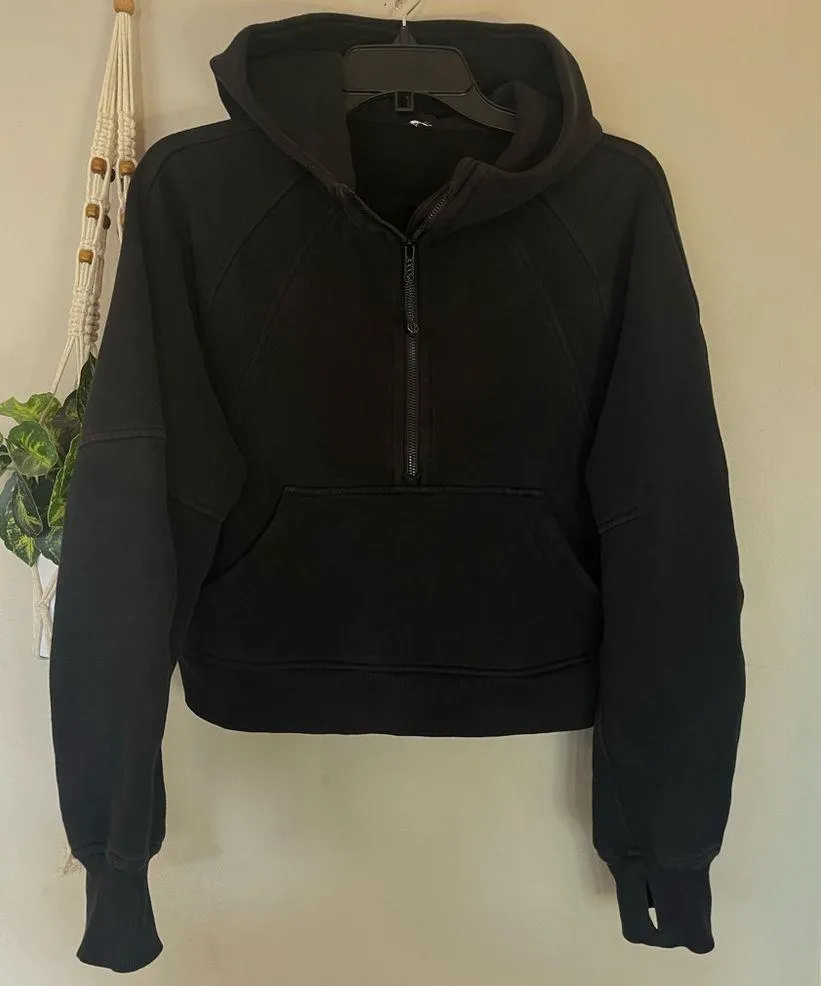 Scuba Oversized Half-Zip Hoodie. Black. Size XL/XXL NWOT - Image 6
