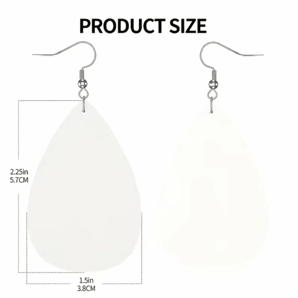 Gothic Skull Faux Leather Teardrop Earrings Faux Fashion Jewelry‎ Black - Image 7