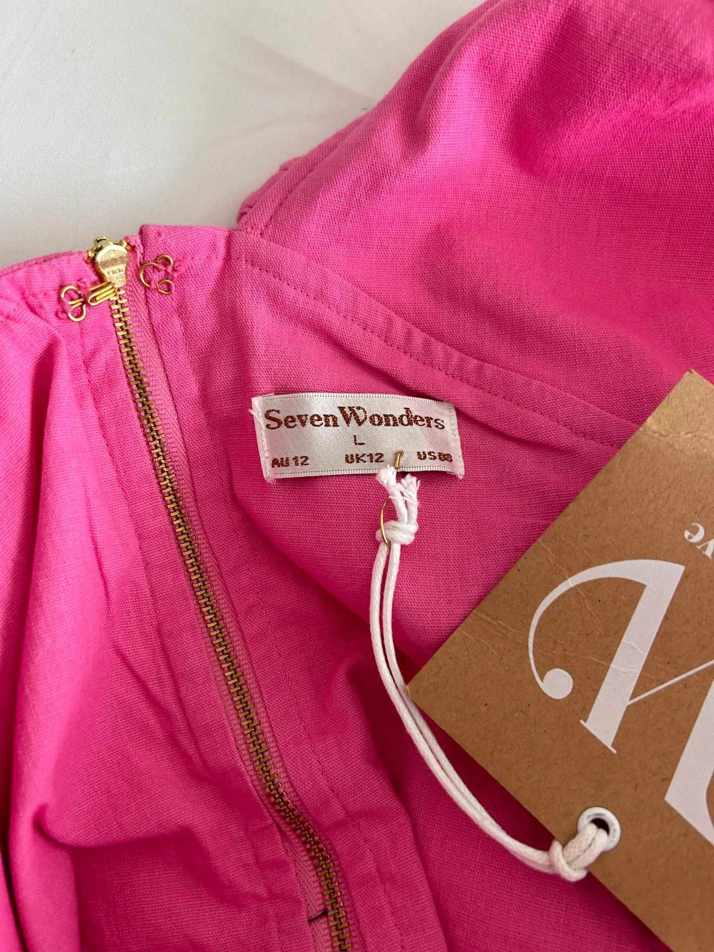 Pink Flutter Sleeve Dress - Image 4