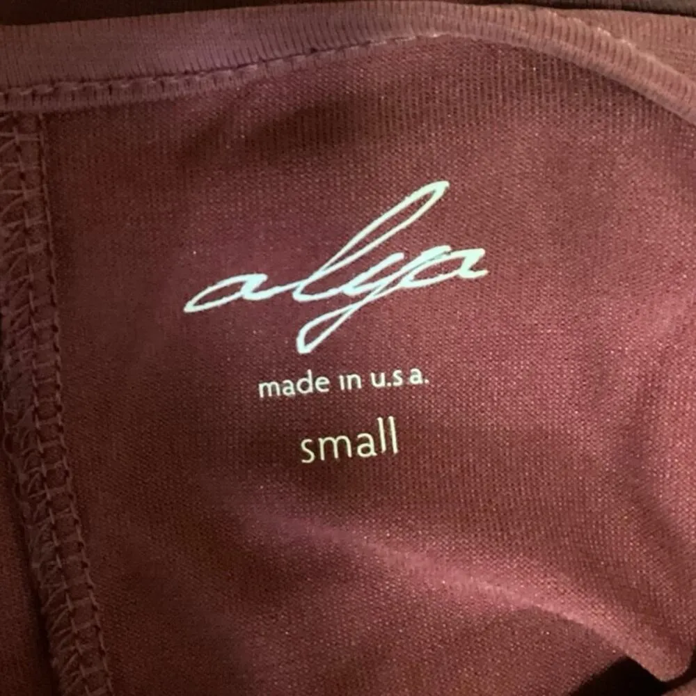 Alya Red Pink Floral Embroidered Cutout V Necn Peplum Blouse Top Size S - Image 3