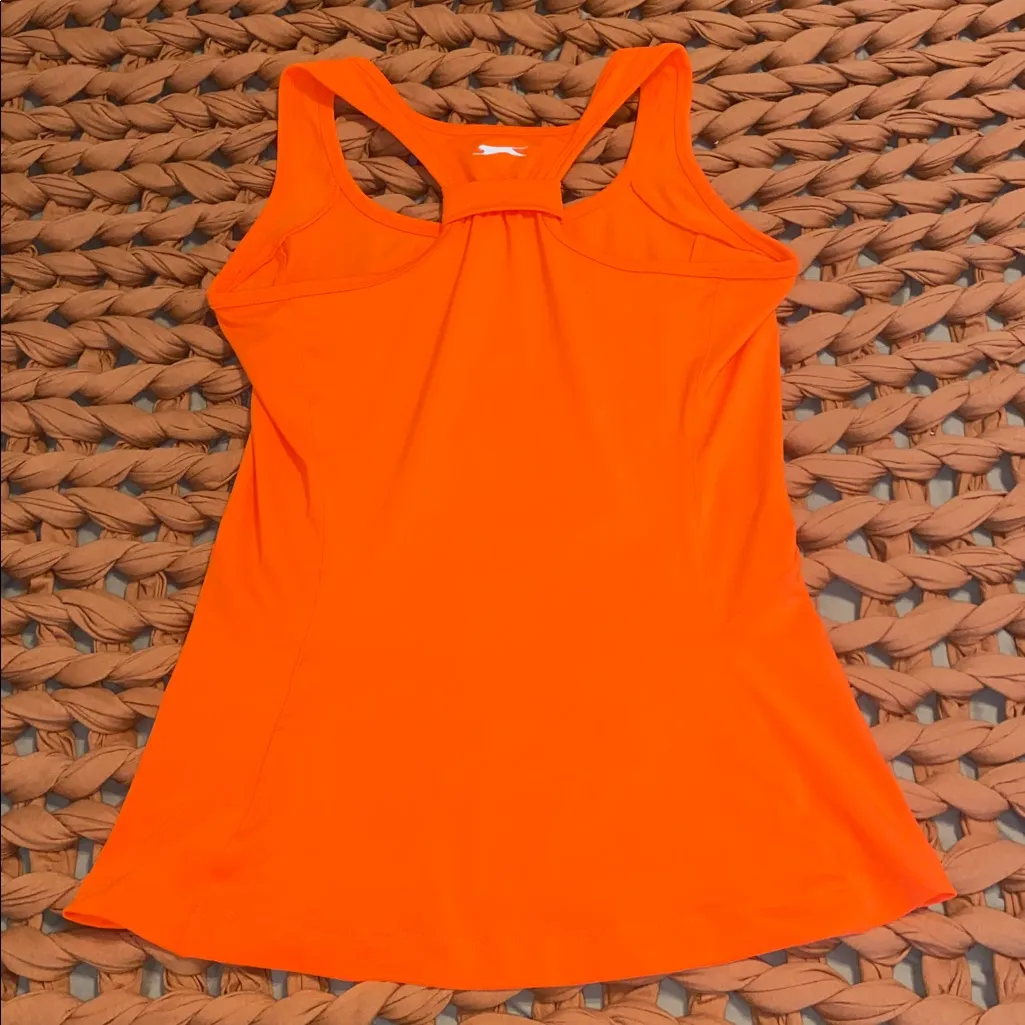 Slazenger Women's Orange Tennis Tank Top - Image 4