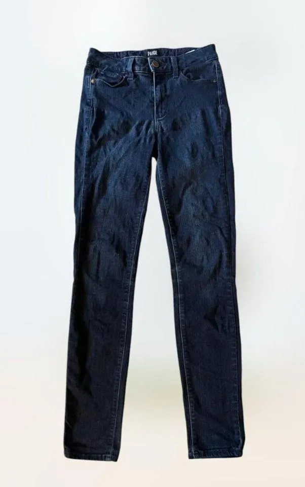 Paige Dark Wash Jeans Hoxton Ultra Skinny Size 26 - Image 2