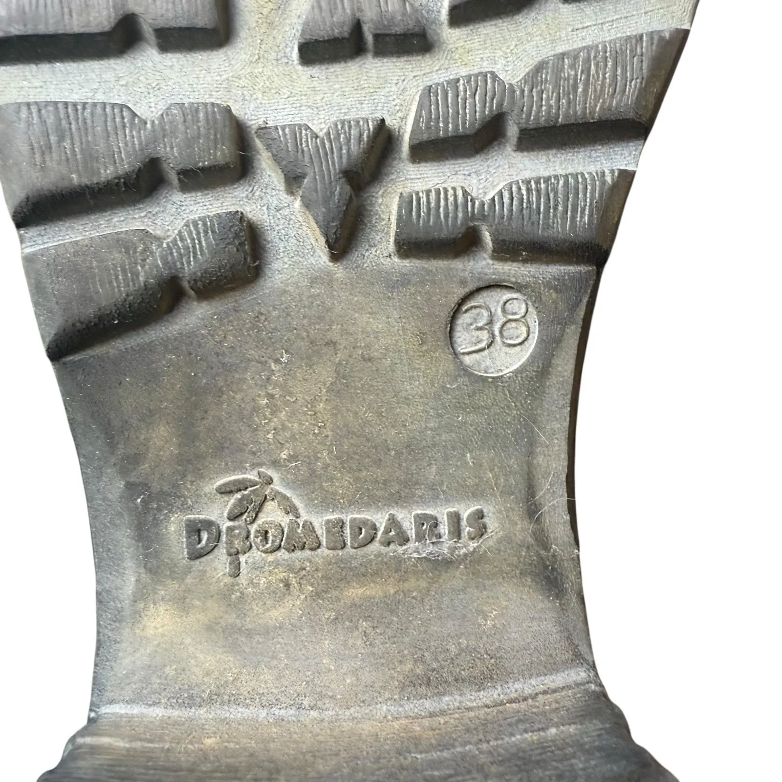 Dromedaris Brown Soft Leather Combat Booties Boots Size EU 38 Lace Up Zip Moto - Image 6