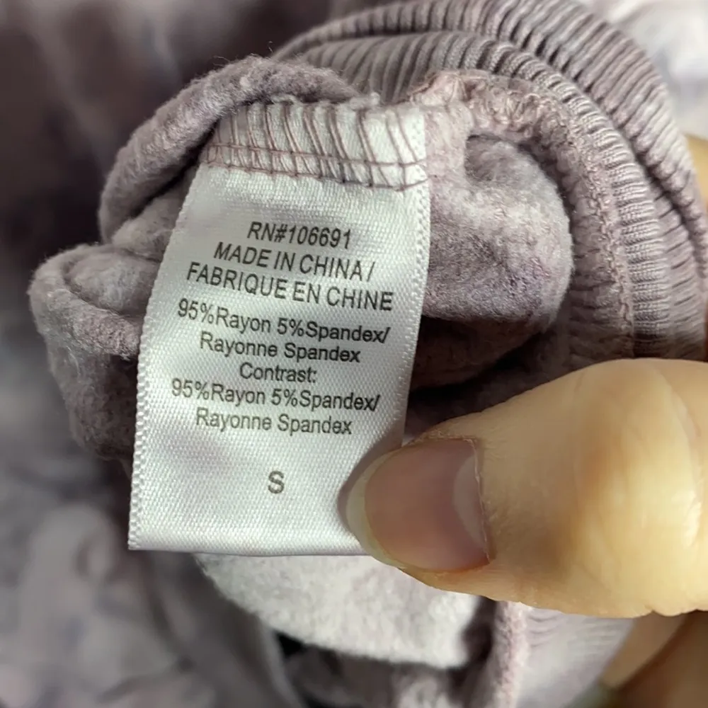 Young Fabulous and Broke Juliette grape purple tie dye sweatshirt size S - Image 10